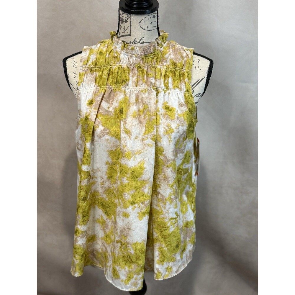 NWT Joie Women’s Tie Dye Silk Sleeveless High Neck Top Size XS